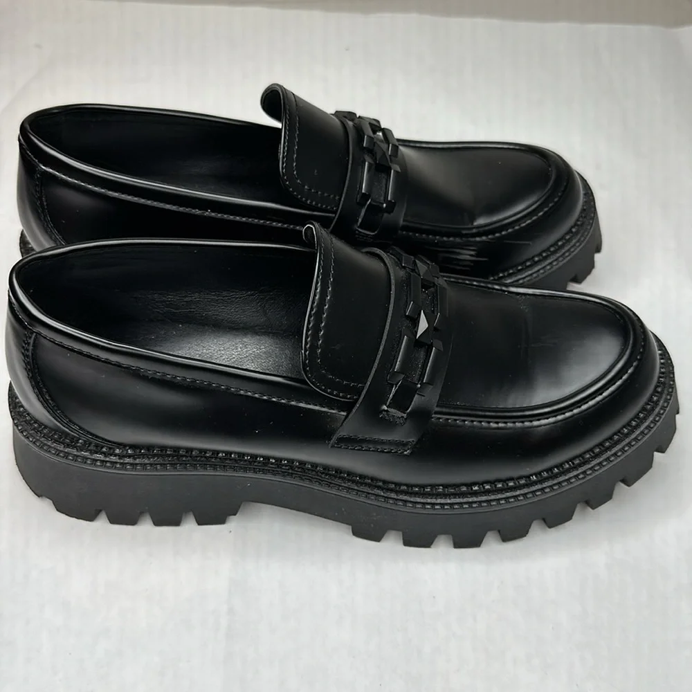 Steve Madden Black Loafers - Picture 4 of 6